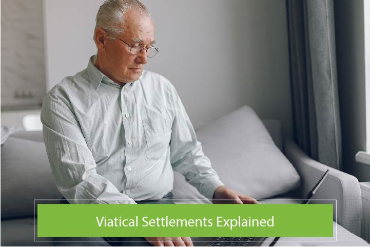 Picture representing how viatical settlements allow terminally ill persons to sell their life insurance policies.