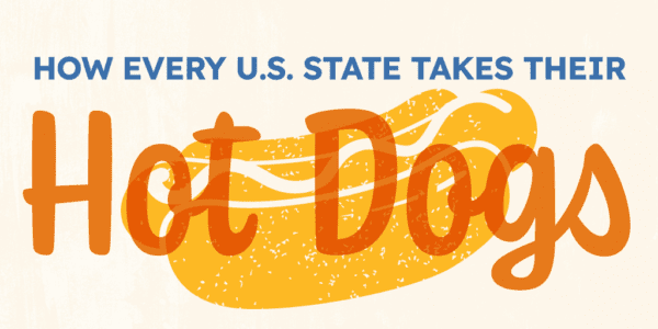 Header image for a blog about popular hot dog styles around the country