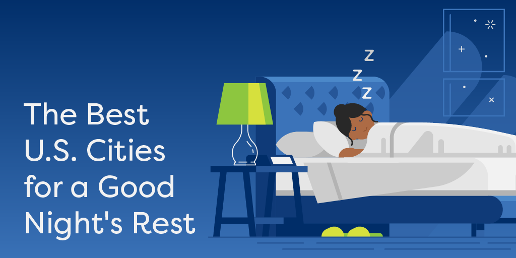 best cities for a peaceful nights sleep title graphic