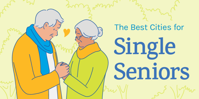 Title graphic for The Best Cities for Single Seniors.