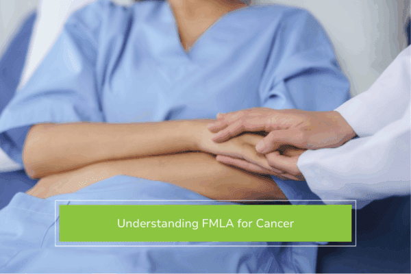 Doctor talking with patient to discuss options around FMLA for Cancer